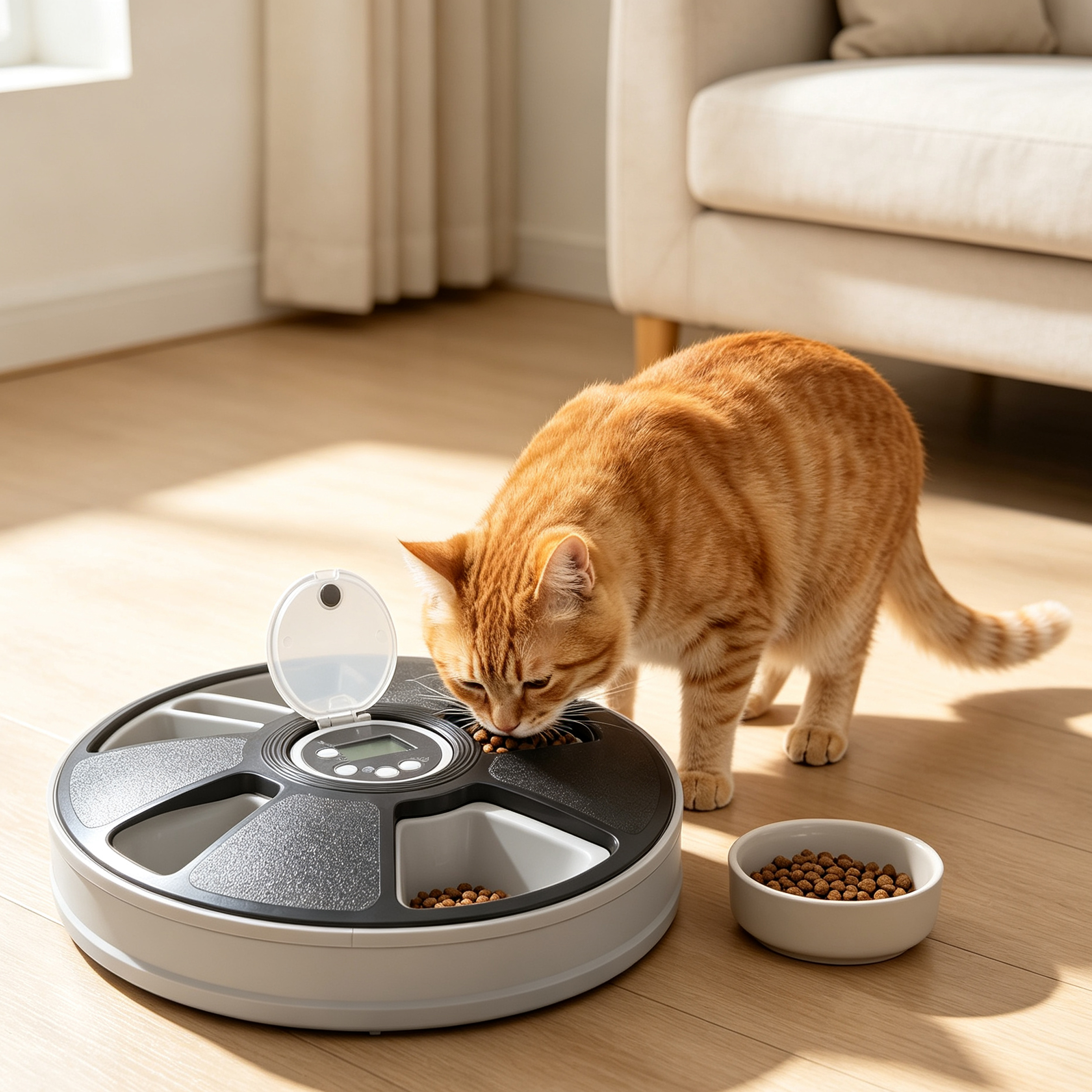 Fywad Electronic feeder for animal Suitable for cats and small‑sized dogs only.