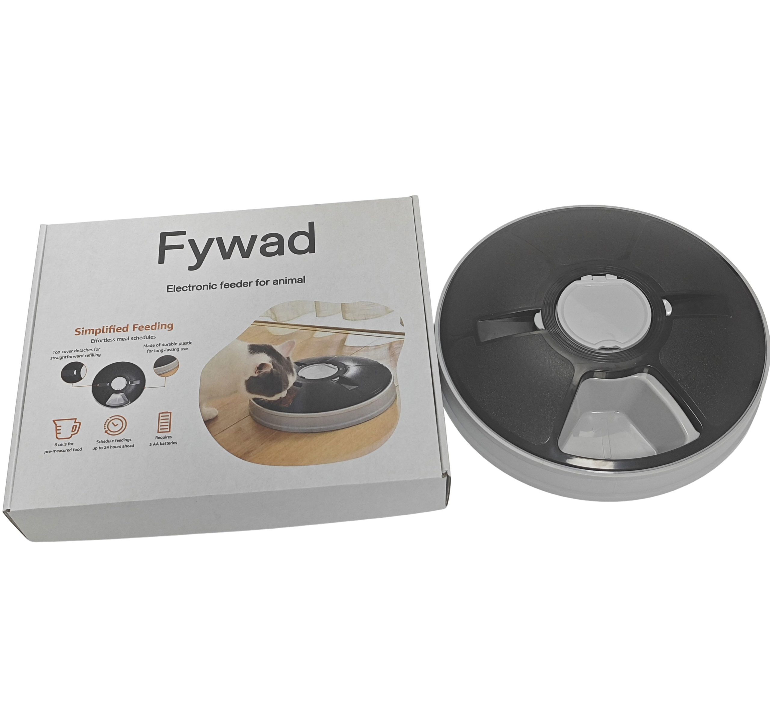 Fywad Electronic feeder for animal Suitable for cats and small‑sized dogs only. - 图片 2