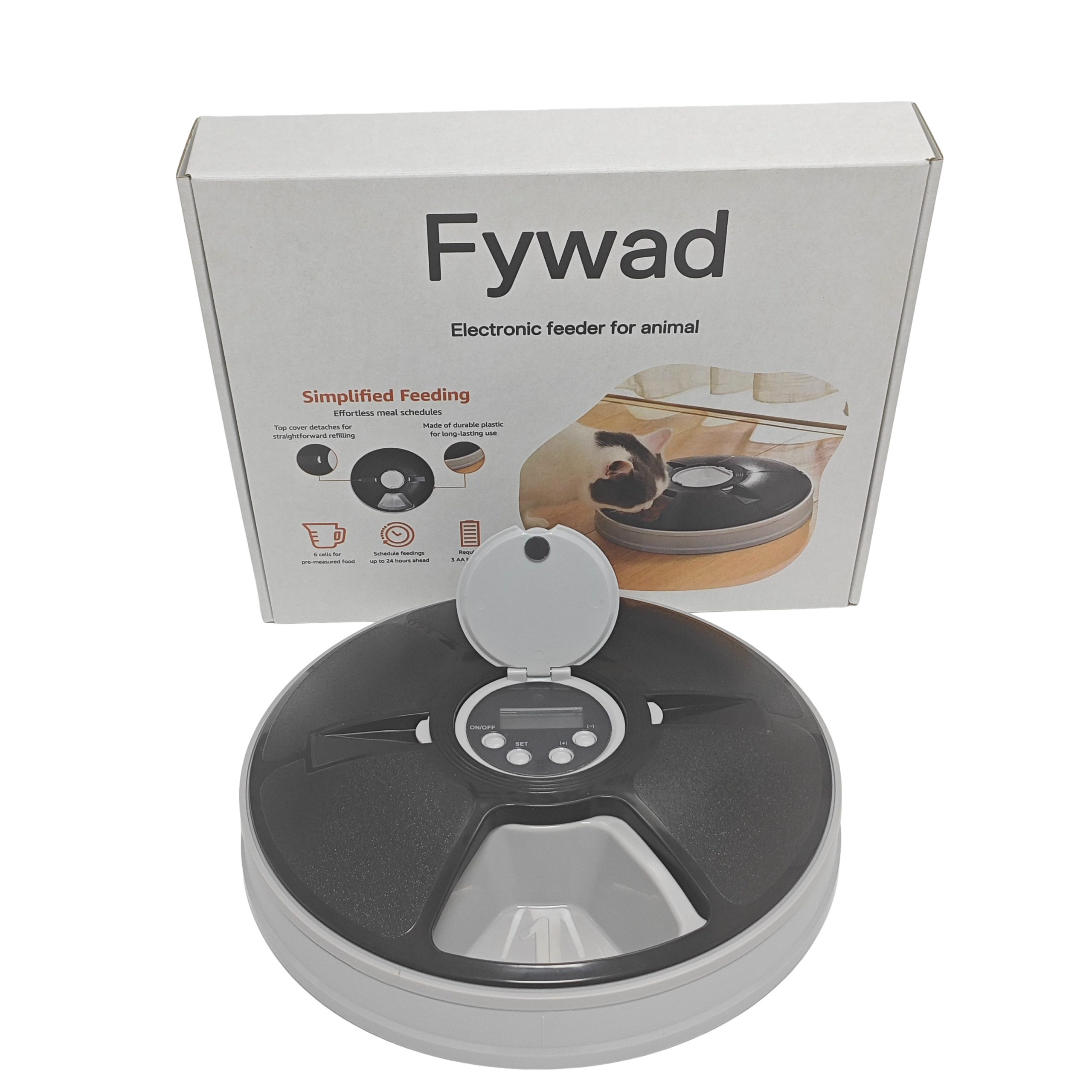 Fywad Electronic feeder for animal Suitable for cats and small‑sized dogs only. - 图片 5